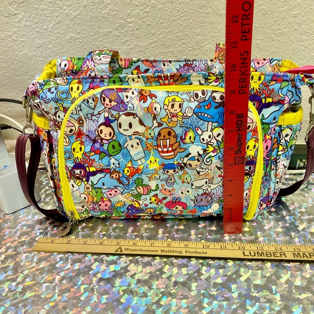 JuJeBe tokidoki Sea Amo 1.0 Zip Top Tote Diaper Bag *Strap & Pad Not Original*